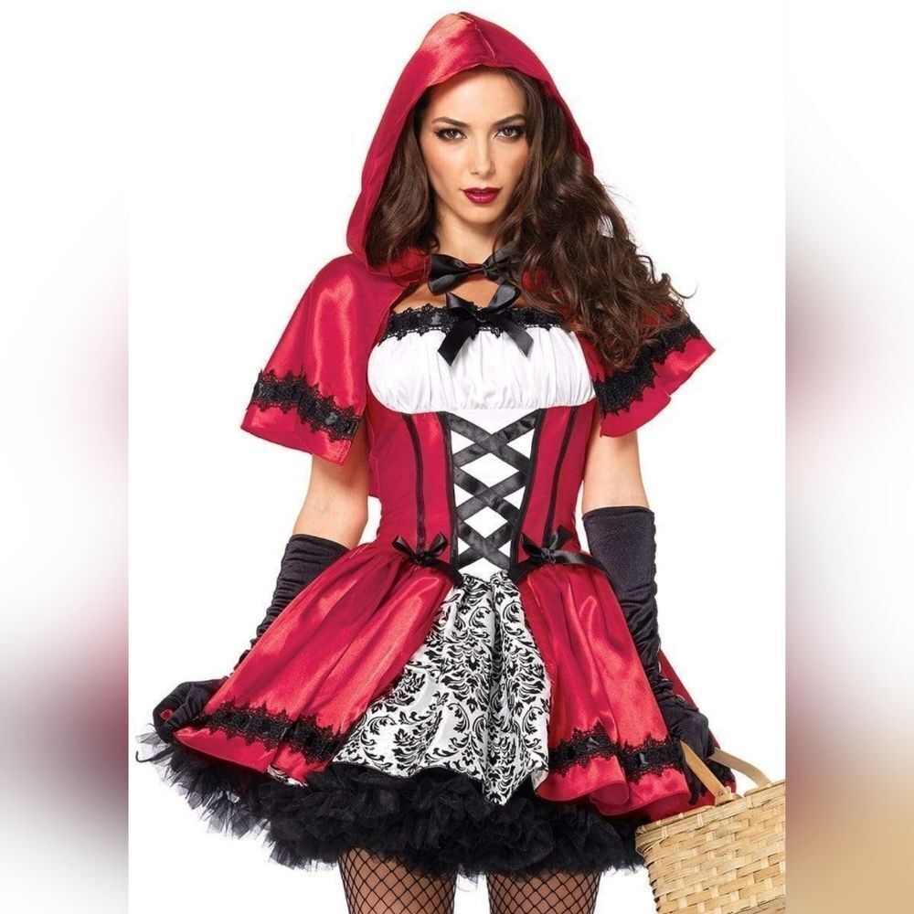 Leg Avenue Gothic Red Riding Hood Halloween Costume Women's Size Small